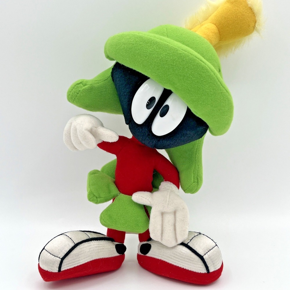 Marvin the Martian Looney Tunes Plush Doll 1994 9" Tyco Warner Bros Vintag